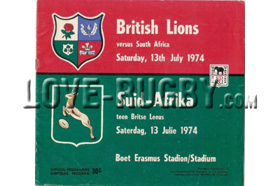 South Africa British Lions 1974 memorabilia